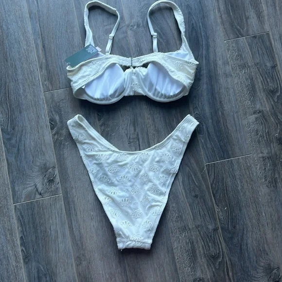 NWT Wild Fable Cream Lace Bikini Set - Picture 4 of 5